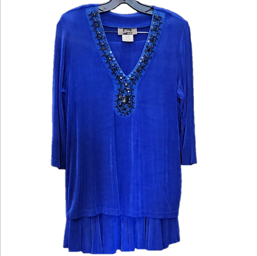 SLINKY COBALT BLUE SKIRT SET